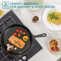 Navaris Gietijzeren Koekenpan - Braadpan Van Gietijzer - Ronde Skillet - Geschikt Voor Alle Warmtebronnen - Ø 30 Cm - Ovenbestendig Tot 260 Graden 9 Navaris Gietijzeren Koekenpan - Braadpan Van Gietijzer - Ronde Skillet - Geschikt Voor Alle Warmtebronnen - Ø 30 Cm - Ovenbestendig Tot 260 Graden -Keuken Pot 1200x1200 271