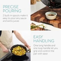 Navaris Gietijzeren Koekenpan - Braadpan Van Gietijzer - Ronde Skillet - Geschikt Voor Alle Warmtebronnen - Ø 30 Cm - Ovenbestendig Tot 260 Graden 15 Navaris Gietijzeren Koekenpan - Braadpan Van Gietijzer - Ronde Skillet - Geschikt Voor Alle Warmtebronnen - Ø 30 Cm - Ovenbestendig Tot 260 Graden -Keuken Pot 1200x1200 277