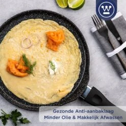 Westinghouse Black Marble - Pannenkoekenpan Inductie - Ø 28 Cm - Zwart Marmer -Keuken Pot 1200x1200 283