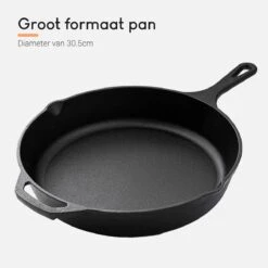 Ocina Gietijzeren Pan – ø30,5cm - Skillet - Koekenpan – Hapjespan – Koekenpan Inductie – Koekenpannenset - Gietijzeren Pan Bbq - Gietijzer 3 Ocina Gietijzeren Pan – ø30,5cm - Skillet - Koekenpan – Hapjespan – Koekenpan Inductie – Koekenpannenset - Gietijzeren Pan Bbq - Gietijzer -Keuken Pot 1200x1200 289