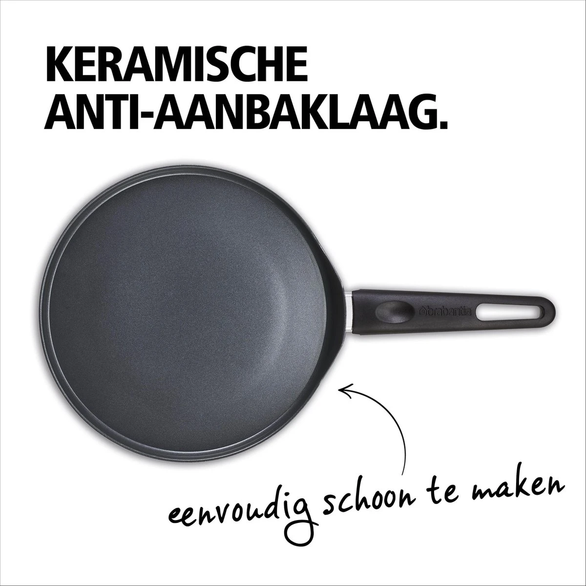 BRABANTIA INDU+ Pannenkoekenpan - keramische antiaanbaklaag - Ø 24 cm - inductie - pfas vrij BRABANTIA INDU+ Pannenkoekenpan - Keramische Antiaanbaklaag - Ø 24 Cm - Inductie - Pfas Vrij -Keuken Pot 1200x1200 346