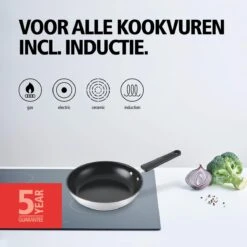 BRABANTIA ENJOYMENT Koekenpan - Keramische Antiaanbaklaag - Ø 24 Cm - Inductie - Pfas Vrij -Keuken Pot 1200x1200 430