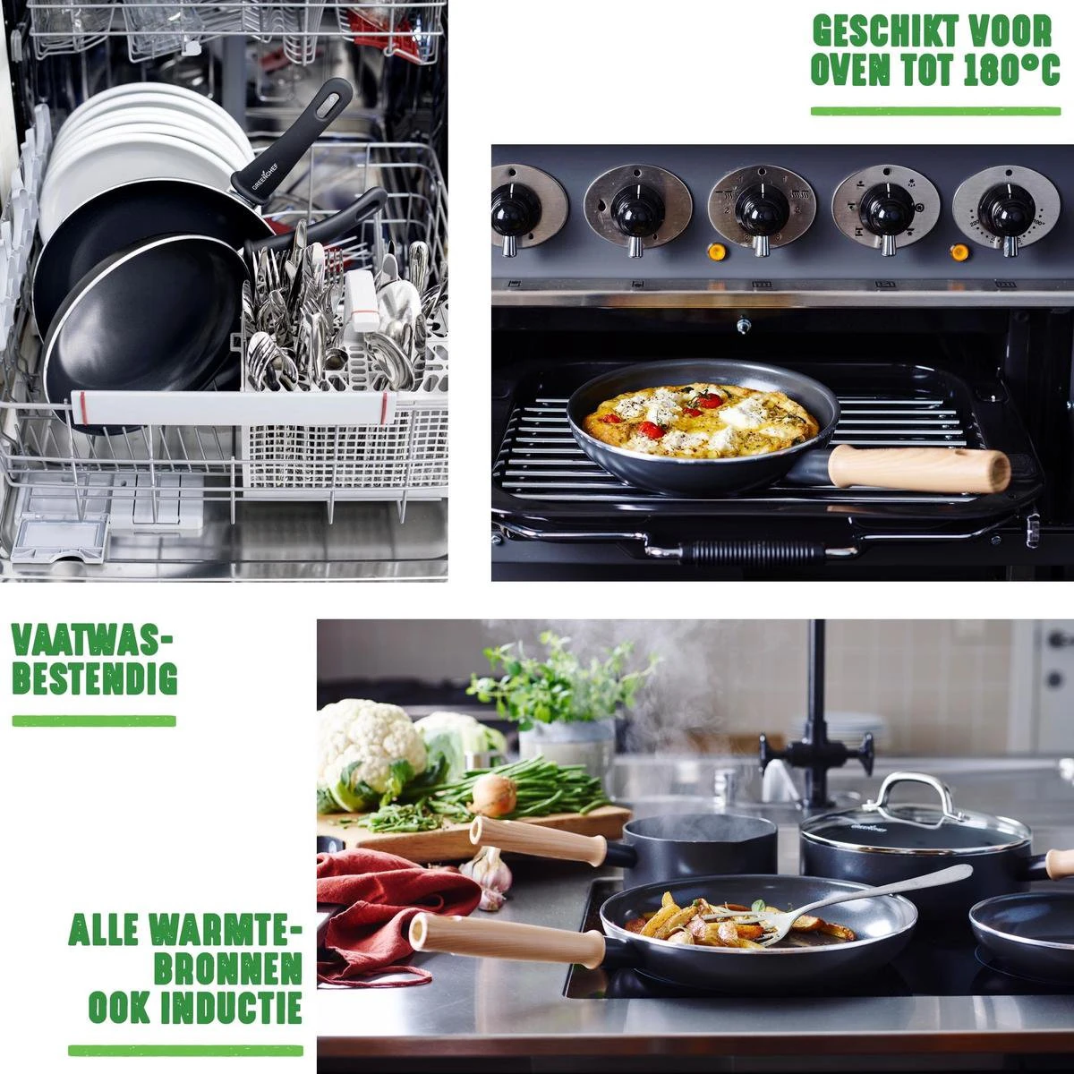 GreenChef Vintage koekenpan 28cm - zwart - inductie - PFAS-vrij GreenChef Vintage Koekenpan 28cm - Zwart - Inductie - PFAS-vrij -Keuken Pot 1200x1200 492