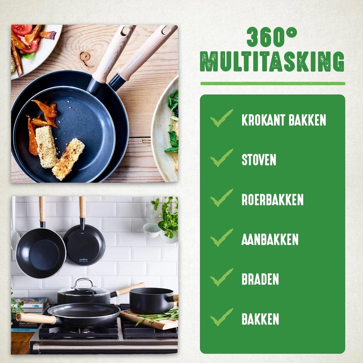 GreenChef Vintage koekenpan 28cm - zwart - inductie - PFAS-vrij GreenChef Vintage Koekenpan 28cm - Zwart - Inductie - PFAS-vrij -Keuken Pot 1200x1200 493