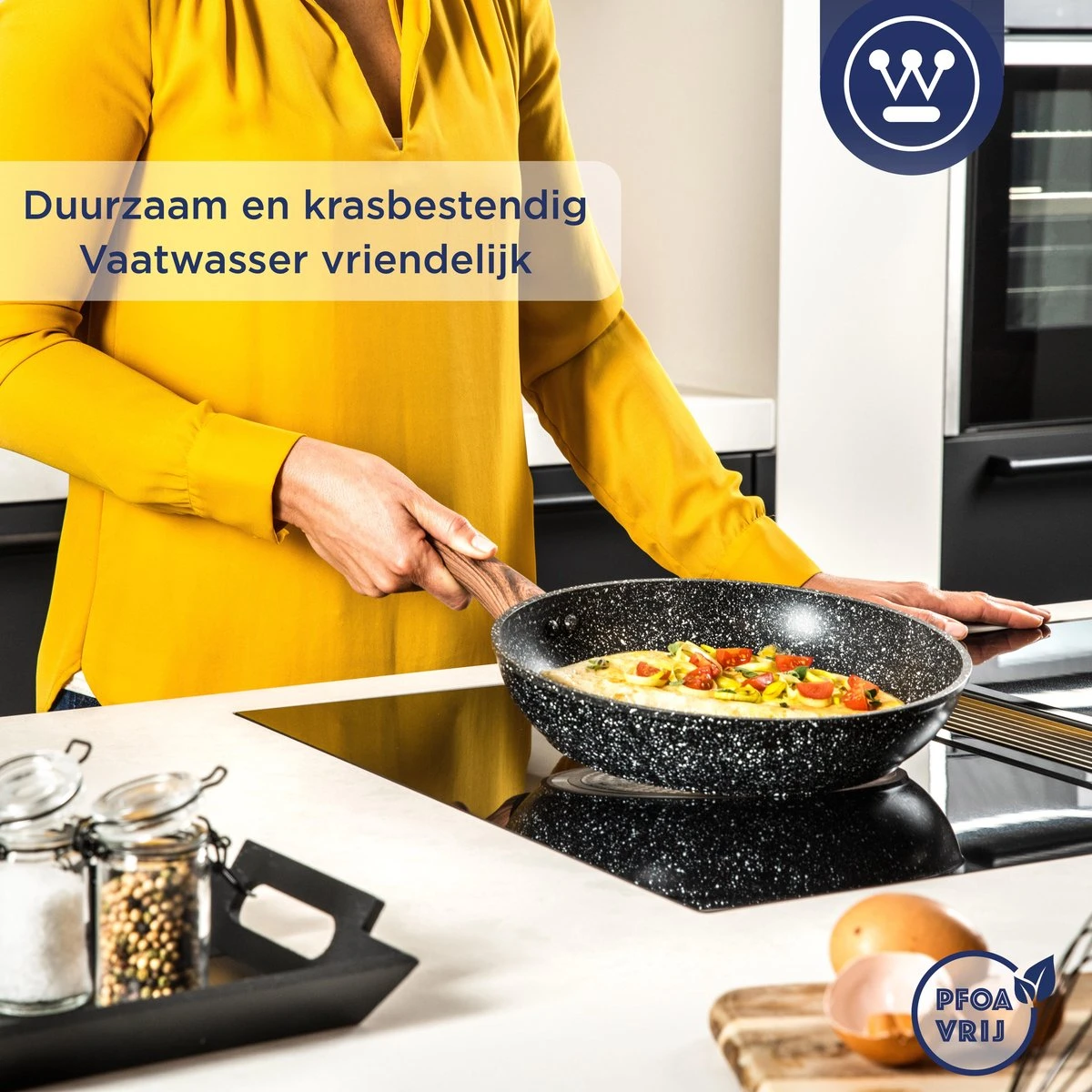 Westinghouse Koekenpan Inductie - Ø 20 cm - Zwart Marmer - Speciale Editie Westinghouse Koekenpan Inductie - Ø 20 Cm - Zwart Marmer - Speciale Editie -Keuken Pot 1200x1200 520