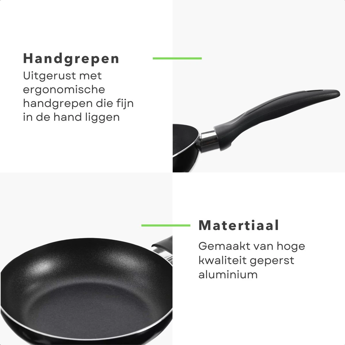 Cheqo® PRO 3-Delige Koekenpannenset - Koekenpan Set - Pannenset - Geperst Aluminium - Geschikt voor Gas, Elektrisch, Keramisch, Halogeen Koken Cheqo® PRO 3-Delige Koekenpannenset - Koekenpan Set - Pannenset - Geperst Aluminium - Geschikt Voor Gas, Elektrisch, Keramisch, Halogeen Koken -Keuken Pot 1200x1200 543