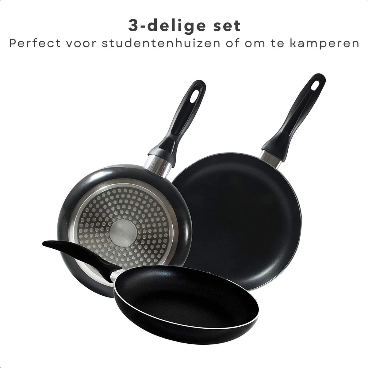 Cheqo® PRO 3-Delige Koekenpannenset - Koekenpan Set - Pannenset - Geperst Aluminium - Geschikt voor Gas, Elektrisch, Keramisch, Halogeen Koken Cheqo® PRO 3-Delige Koekenpannenset - Koekenpan Set - Pannenset - Geperst Aluminium - Geschikt Voor Gas, Elektrisch, Keramisch, Halogeen Koken -Keuken Pot 1200x1200 544