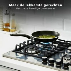 Cheqo® PRO 3-Delige Koekenpannenset - Koekenpan Set - Pannenset - Geperst Aluminium - Geschikt Voor Gas, Elektrisch, Keramisch, Halogeen Koken 5 Cheqo® PRO 3-Delige Koekenpannenset - Koekenpan Set - Pannenset - Geperst Aluminium - Geschikt Voor Gas, Elektrisch, Keramisch, Halogeen Koken -Keuken Pot 1200x1200 545