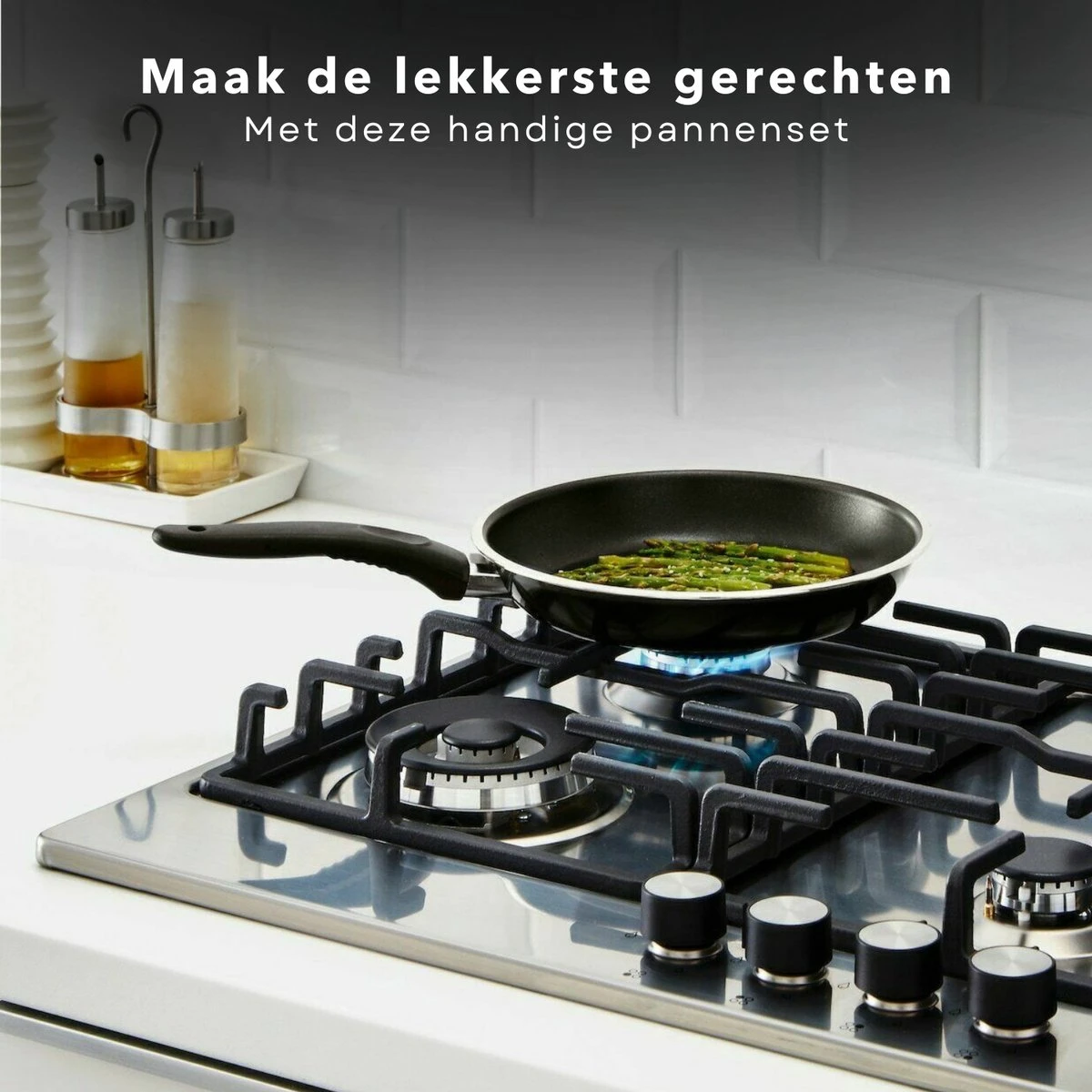 Cheqo® PRO 3-Delige Koekenpannenset - Koekenpan Set - Pannenset - Geperst Aluminium - Geschikt voor Gas, Elektrisch, Keramisch, Halogeen Koken Cheqo® PRO 3-Delige Koekenpannenset - Koekenpan Set - Pannenset - Geperst Aluminium - Geschikt Voor Gas, Elektrisch, Keramisch, Halogeen Koken -Keuken Pot 1200x1200 545