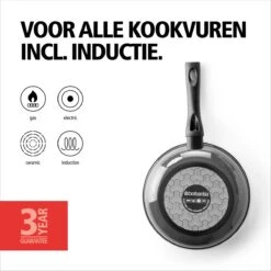 BRABANTIA LIVING Koekenpan - Ø 20 Cm - Antiaanbak - Inductie - Zwart -Keuken Pot 1200x1200 602