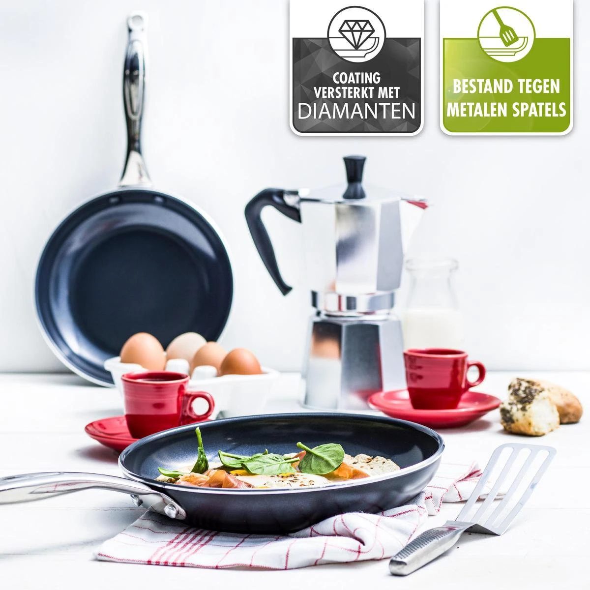 GreenPan Brussels koekenpan 20cm - zwart - inductie - PFAS-vrij GreenPan Brussels Koekenpan 20cm - Zwart - Inductie - PFAS-vrij -Keuken Pot 1200x1200 676