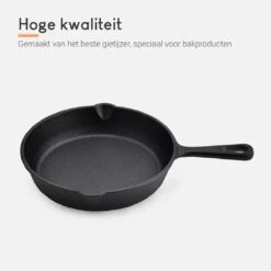Ocina Gietijzeren Pan – Set Van 3 Stuks – ø25cm, ø19.5cm En ø16cm - Skillet - Koekenpan – Hapjespan – Koekenpan Inductie – Koekenpannenset - Gietijzeren Pan Bbq - Gietijzer - Incl. Receptenboek -Keuken Pot 1200x1200 684