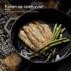 Ocina Gietijzeren Pan – Set Van 3 Stuks – ø25cm, ø19.5cm En ø16cm - Skillet - Koekenpan – Hapjespan – Koekenpan Inductie – Koekenpannenset - Gietijzeren Pan Bbq - Gietijzer - Incl. Receptenboek -Keuken Pot 1200x1200 687