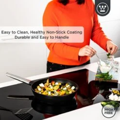 Westinghouse Performance Series - Koekenpan Inductie 28cm - Zwart - Geschikt Voor Alle Warmtebronnen Inclusief Inductie En Ovenbestendig 7 Westinghouse Performance Series - Koekenpan Inductie 28cm - Zwart - Geschikt Voor Alle Warmtebronnen Inclusief Inductie En Ovenbestendig -Keuken Pot 1200x1200 770