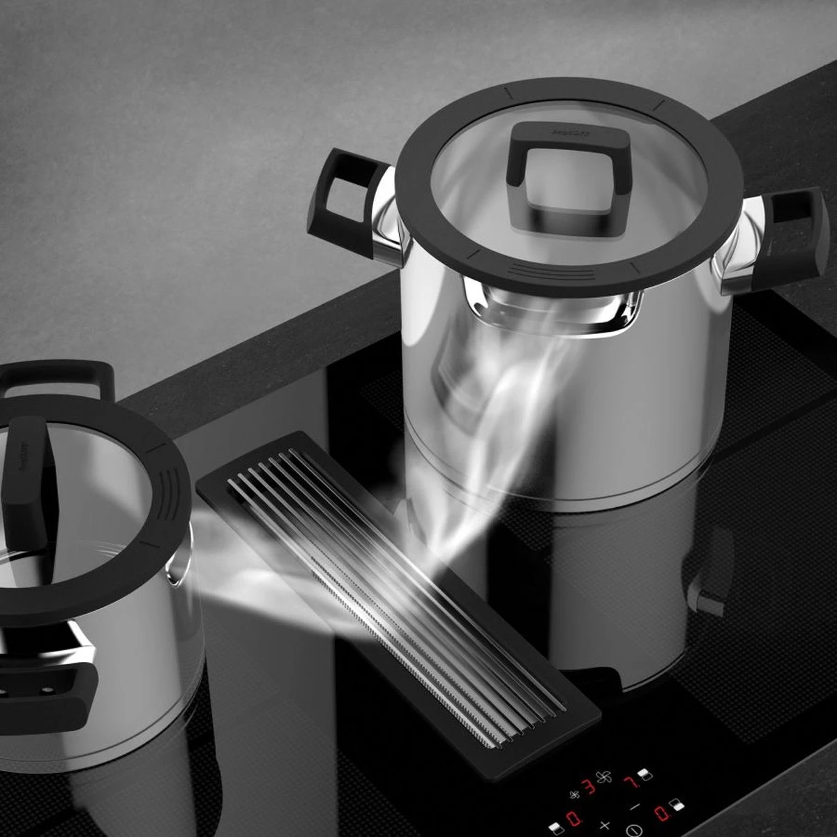 BergHOFF GEM Downdraft pannenset - 6 delige set - 3 pannen BergHOFF GEM Downdraft Pannenset - 6 Delige Set - 3 Pannen -Keuken Pot 1200x1200 83