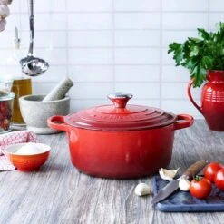 Le Creuset Gietijzeren Braadpan - 26cm 5,3 L - Kersenrood -Keuken Pot 1200x1200 883