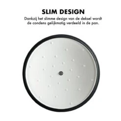 MOA Gietijzeren Braadpan - Inhoud 5,7 Liter - 26CM - Rond - Alle Warmtebronnen - Ook Voor Inductie - Gewicht 5,8 Kg - Wit - C26W -Keuken Pot 1200x1200 903