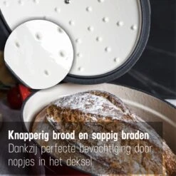 Daumonet Bocuse Rouge Gietijzeren Braadpan - Sudderpan Kersen Rood - Ovaal - Ø 29 Cm - 3 Liter - PFAS & PFOA Vrij - Emaille - Geschikt Voor Alle Warmtebronnen - Elektrisch - Gas - Halogeen - Inductie - Keramisch - Vaatwasserbestendig 4 Daumonet Bocuse Rouge Gietijzeren Braadpan - Sudderpan Kersen Rood - Ovaal - Ø 29 Cm - 3 Liter - PFAS & PFOA Vrij - Emaille - Geschikt Voor Alle Warmtebronnen - Elektrisch - Gas - Halogeen - Inductie - Keramisch - Vaatwasserbestendig -Keuken Pot 1200x1200 950