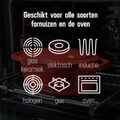 Daumonet Bocuse Rouge Gietijzeren Braadpan - Sudderpan Kersen Rood - Ovaal - Ø 29 Cm - 3 Liter - PFAS & PFOA Vrij - Emaille - Geschikt Voor Alle Warmtebronnen - Elektrisch - Gas - Halogeen - Inductie - Keramisch - Vaatwasserbestendig 9 Daumonet Bocuse Rouge Gietijzeren Braadpan - Sudderpan Kersen Rood - Ovaal - Ø 29 Cm - 3 Liter - PFAS & PFOA Vrij - Emaille - Geschikt Voor Alle Warmtebronnen - Elektrisch - Gas - Halogeen - Inductie - Keramisch - Vaatwasserbestendig -Keuken Pot 1200x1200 954