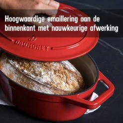 Daumonet Bocuse Rouge Gietijzeren Braadpan - Sudderpan Kersen Rood - Ovaal - Ø 29 Cm - 3 Liter - PFAS & PFOA Vrij - Emaille - Geschikt Voor Alle Warmtebronnen - Elektrisch - Gas - Halogeen - Inductie - Keramisch - Vaatwasserbestendig 10 Daumonet Bocuse Rouge Gietijzeren Braadpan - Sudderpan Kersen Rood - Ovaal - Ø 29 Cm - 3 Liter - PFAS & PFOA Vrij - Emaille - Geschikt Voor Alle Warmtebronnen - Elektrisch - Gas - Halogeen - Inductie - Keramisch - Vaatwasserbestendig -Keuken Pot 1200x1200 955