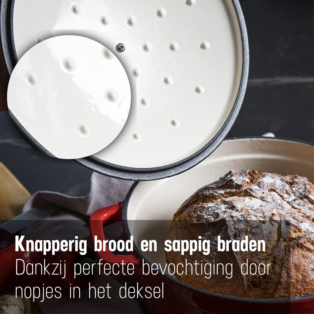 Daumonet Carême Rouge gietijzeren braadpan - sudderpan Kersen rood - Rond - Ø26 cm - 4,4 liter - PFAS & PFOA vrij - Emaille - Geschikt voor alle warmtebronnen - Elektrisch - Gas - Halogeen - Inductie - Keramisch - Vaatwasserbestendig Daumonet Carême Rouge Gietijzeren Braadpan - Sudderpan Kersen Rood - Rond - Ø26 Cm - 4,4 Liter - PFAS & PFOA Vrij - Emaille - Geschikt Voor Alle Warmtebronnen - Elektrisch - Gas - Halogeen - Inductie - Keramisch - Vaatwasserbestendig -Keuken Pot 1200x1200 969