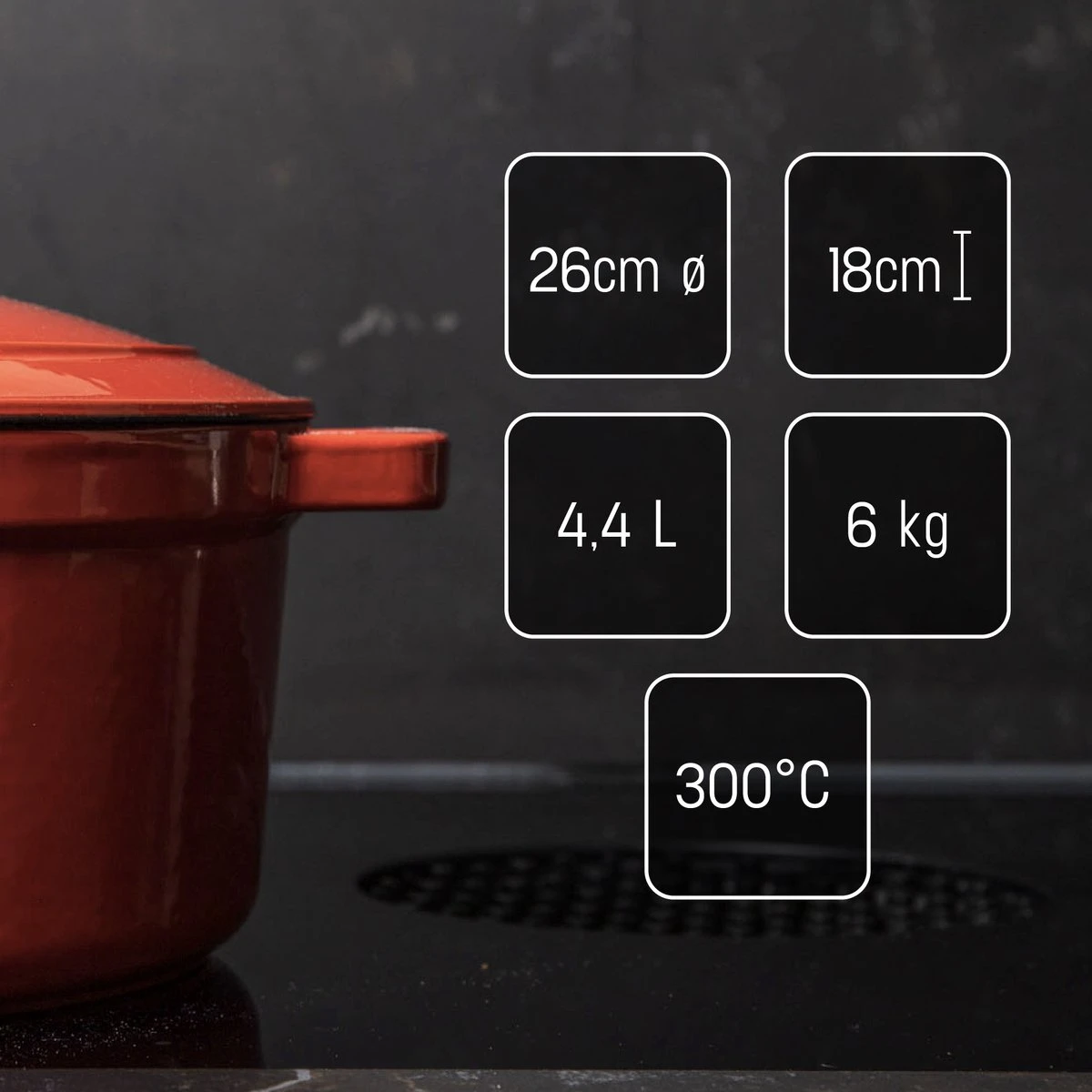 Daumonet Carême Rouge gietijzeren braadpan - sudderpan Kersen rood - Rond - Ø26 cm - 4,4 liter - PFAS & PFOA vrij - Emaille - Geschikt voor alle warmtebronnen - Elektrisch - Gas - Halogeen - Inductie - Keramisch - Vaatwasserbestendig Daumonet Carême Rouge Gietijzeren Braadpan - Sudderpan Kersen Rood - Rond - Ø26 Cm - 4,4 Liter - PFAS & PFOA Vrij - Emaille - Geschikt Voor Alle Warmtebronnen - Elektrisch - Gas - Halogeen - Inductie - Keramisch - Vaatwasserbestendig -Keuken Pot 1200x1200 973