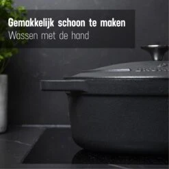 Gietijzeren Braadpan - Sudderpan Zwart Van Daumonet - Ovaal - Ø 29 Cm - 3 Liter - 100% PFAS & PFOA Vrij - Emaille - Geschikt Voor Alle Warmtebronnen - Elektrisch - Gas - Halogeen - Inductie - Keramisch - Vaatwasserbestendig 6 Gietijzeren Braadpan - Sudderpan Zwart Van Daumonet - Ovaal - Ø 29 Cm - 3 Liter - 100% PFAS & PFOA Vrij - Emaille - Geschikt Voor Alle Warmtebronnen - Elektrisch - Gas - Halogeen - Inductie - Keramisch - Vaatwasserbestendig -Keuken Pot 1200x1200 982