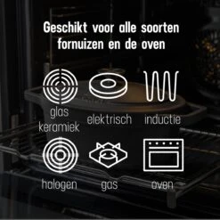 Gietijzeren Braadpan - Sudderpan Zwart Van Daumonet - Ovaal - Ø 29 Cm - 3 Liter - 100% PFAS & PFOA Vrij - Emaille - Geschikt Voor Alle Warmtebronnen - Elektrisch - Gas - Halogeen - Inductie - Keramisch - Vaatwasserbestendig 11 Gietijzeren Braadpan - Sudderpan Zwart Van Daumonet - Ovaal - Ø 29 Cm - 3 Liter - 100% PFAS & PFOA Vrij - Emaille - Geschikt Voor Alle Warmtebronnen - Elektrisch - Gas - Halogeen - Inductie - Keramisch - Vaatwasserbestendig -Keuken Pot 1200x1200 986