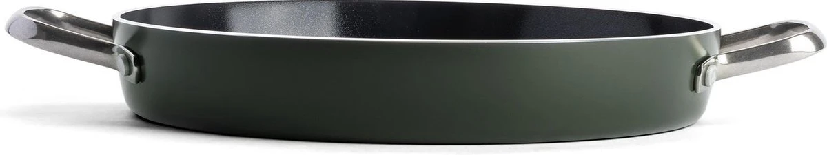 Dagelijkse Kost Keramische Grillpan - Ø28cm - PFAS-vrij - 2 grepen Dagelijkse Kost Keramische Grillpan - Ø28cm - PFAS-vrij - 2 Grepen -Keuken Pot