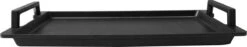 Eurolux Teppanyaki Plaat Met Grepen - 41 X 24 X 2.5 Cm - Zwart - Aluminium - Geschikt Voor Alle Warmtebronnen -Keuken Pot 1200x230