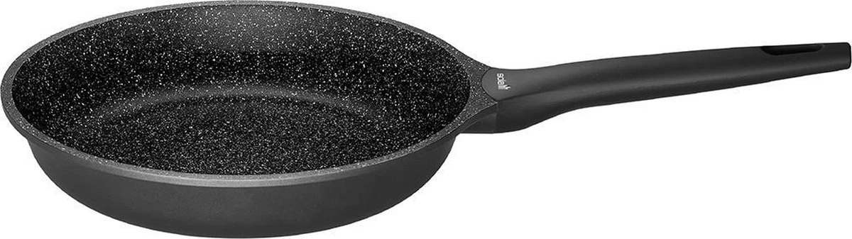 Sola - Fair Cooking Zwart/wit greblon anti aanbaklaag Sola - Fair Cooking Zwart/wit Greblon Anti Aanbaklaag -Keuken Pot