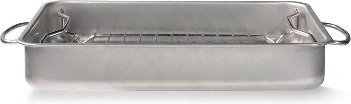 Blokker Braadslede met rooster - 34 x 24 x 5,5 cm Blokker Braadslede Met Rooster - 34 X 24 X 5,5 Cm -Keuken Pot