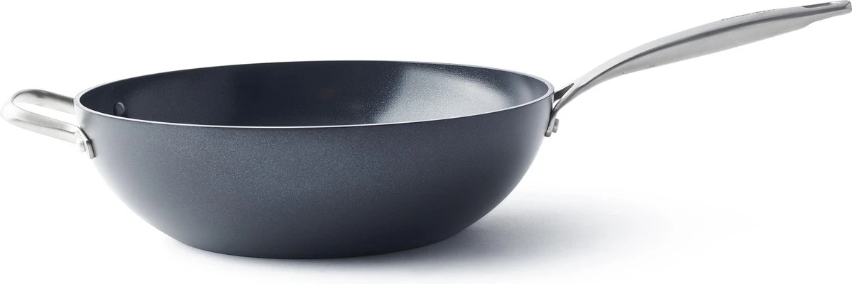 GreenPan Copenhagen wok met extra handvat 30cm/4.8L GreenPan Copenhagen Wok Met Extra Handvat 30cm/4.8L -Keuken Pot
