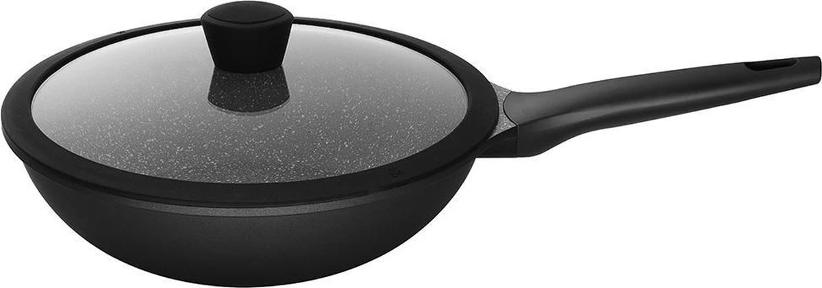 Sola Wokpan Fair Cooking - Ø 30 cm - Zwart/wit - Aluminium - Antiaanbaklaag Sola Wokpan Fair Cooking - Ø 30 Cm - Zwart/wit - Aluminium - Antiaanbaklaag -Keuken Pot 1200x421 2