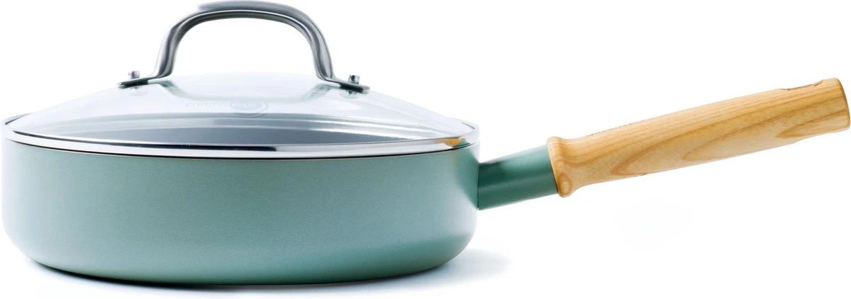 GreenPan Mayflower Hapjespan met deksel - Ø 24 cm - Keramisch - Inductie GreenPan Mayflower Hapjespan Met Deksel - Ø 24 Cm - Keramisch - Inductie -Keuken Pot 1200x422 2