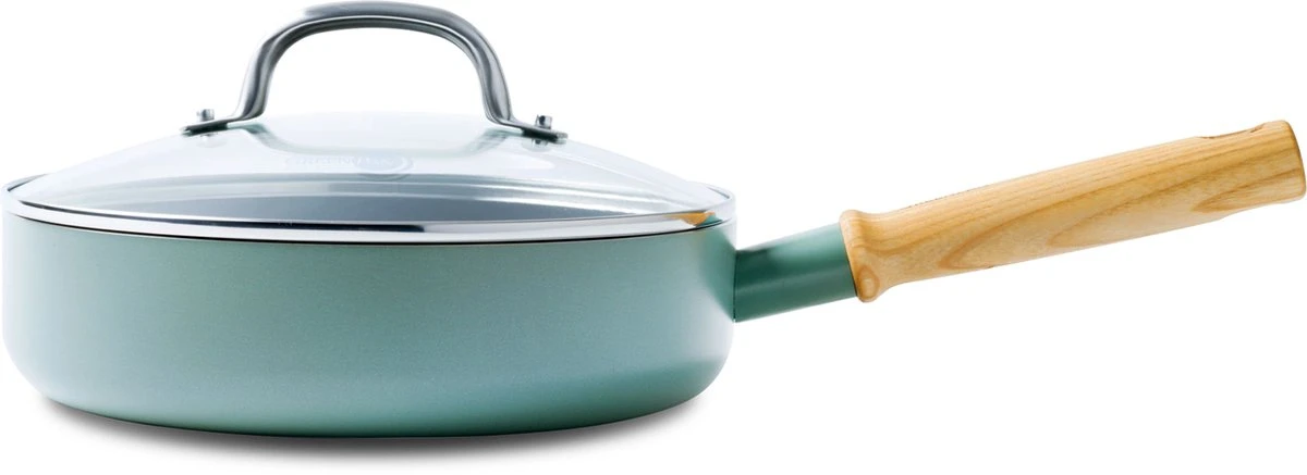GreenPan Mayflower Hapjespan met deksel - Ø 24 cm - Keramisch - Inductie GreenPan Mayflower Hapjespan Met Deksel - Ø 24 Cm - Keramisch - Inductie -Keuken Pot 1200x437 1