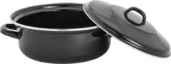 Lite-Body - Emaille - Magnus Braadpan 24cm/2,5l Met Deksel - Zwart - Inductie -Keuken Pot 1200x452 4