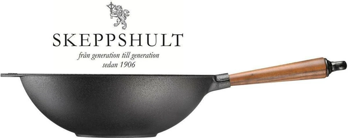 Skeppshult - Wokpan Walnoot Handgreep 32 cm Skeppshult - Wokpan Walnoot Handgreep 32 Cm -Keuken Pot 1200x476 3