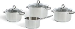 BK Essentials Pannenset - 4-delig - RVS – Geschikt Voor Alle Warmtebronnen