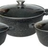Cheffinger Steelpan Set 6-delig - 20-24-28cm - Zwart -Keuken Pot 1200x492 1