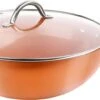 Swiss Pro+ - SP-WK28C - Aluminium Wokpan 28 Cm - Geschikt Voor Alle Warmtebronnen - Koper -Keuken Pot 1200x510 3