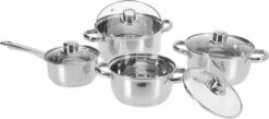 Excellent Houseware Pannenset RVS 8 Delig - -Keuken Pot 1200x531