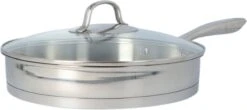 4goodz Dubbelwandige RVS Hapjespan Met Deksel 28 Cm - Zilver 10 4goodz Dubbelwandige RVS Hapjespan Met Deksel 28 Cm - Zilver -Keuken Pot 1200x536