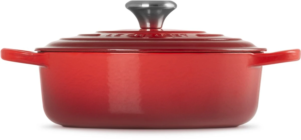 Le Creuset - Gietijzeren - Lage Braadpan - 24cm - Kersenrood Le Creuset - Gietijzeren - Lage Braadpan - 24cm - Kersenrood -Keuken Pot 1200x561 2