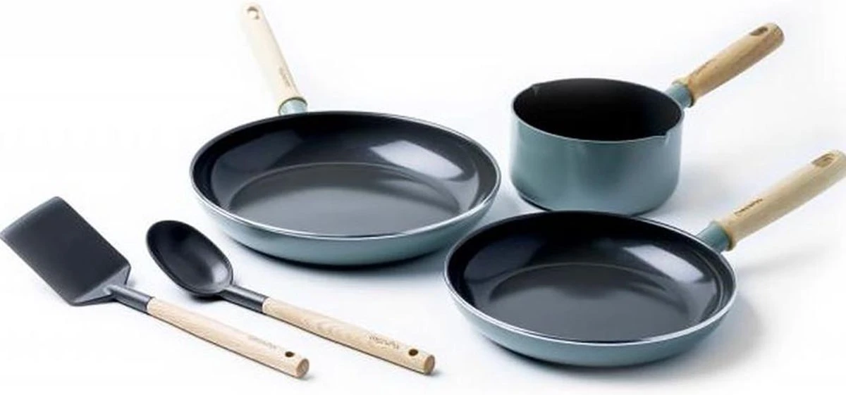 BK Greenpan Keramische Antikleef Pannenset 5-delig - Inductie - Greenpan - Pan - Mat - Koken - Keuken - RVS Pan - Pannenset - Anti aanbak BK Greenpan Keramische Antikleef Pannenset 5-delig - Inductie - Greenpan - Pan - Mat - Koken - Keuken - RVS Pan - Pannenset - Anti Aanbak -Keuken Pot