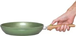 Just Vegan Koekenpan ECO Met Afneembaar Handvat 20 Cm Aluminium Groen -Keuken Pot 1200x570