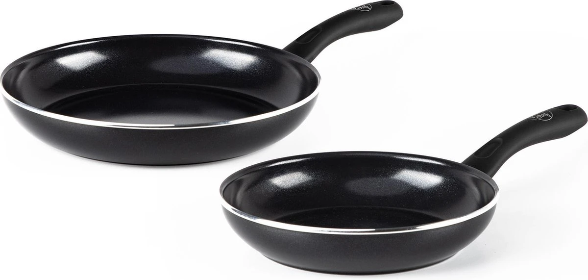GreenChef Diamond koekenpannenset Ø 20cm + Ø 28cm - zwart - inductie - PFAS-vrij GreenChef Diamond Koekenpannenset Ø 20cm + Ø 28cm - Zwart - Inductie - PFAS-vrij -Keuken Pot 1200x571 1