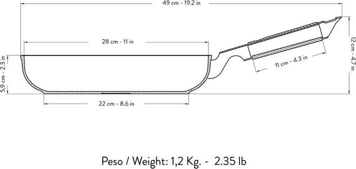 Primecook - Koekenpan - Ø 28 cm - PFAS-vrij - inductie - veilige en slijtvaste Ecoshield antiaanbaklaag Primecook - Koekenpan - Ø 28 Cm - PFAS-vrij - Inductie - Veilige En Slijtvaste Ecoshield Antiaanbaklaag -Keuken Pot