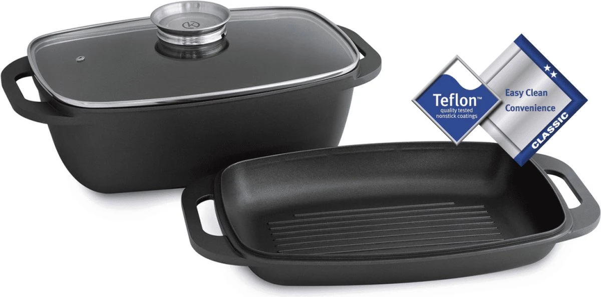 Gegoten aluminium Braadpan - 7 l Gegoten Aluminium Braadpan - 7 L -Keuken Pot