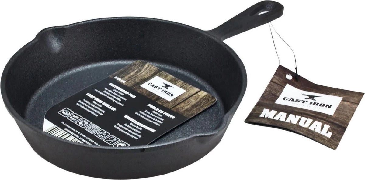 Cast Iron - Koekenpan - Barbecue Pan - BBQ - Gietijzer - 20x20cm - Zwart - Barbecue - Zomer - Cast Iron - Koekenpan - Barbecue Pan - BBQ - Gietijzer - 20x20cm - Zwart - Barbecue - Zomer - -Keuken Pot 1200x594 2